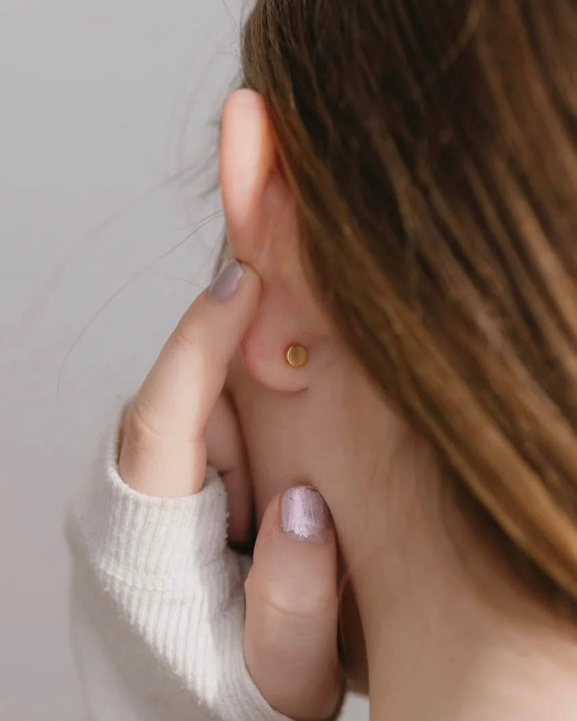 Easter Bunny Gold Studs