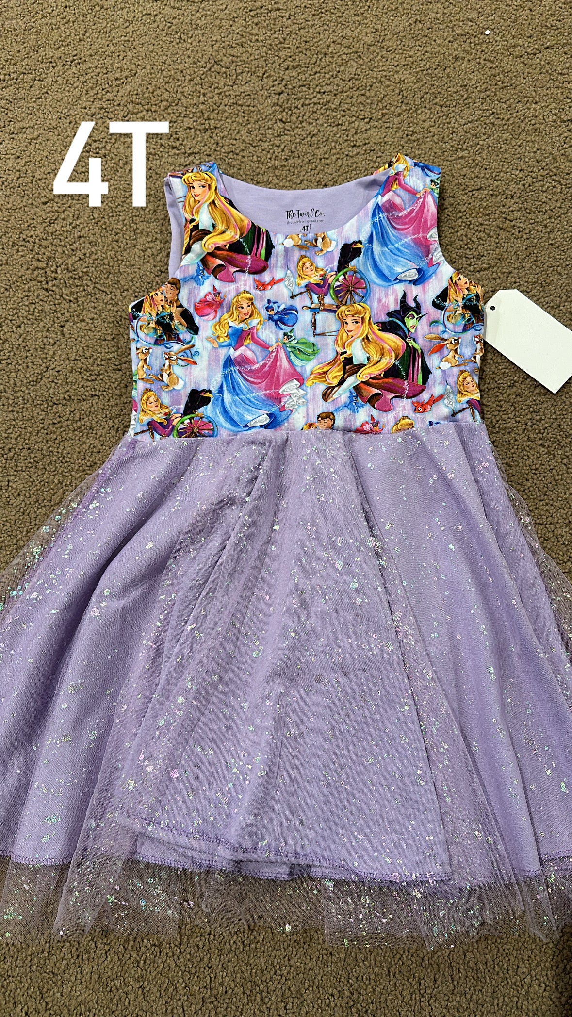 READY TO SHIP SALE | Sleeping Princess Light Purple 4T