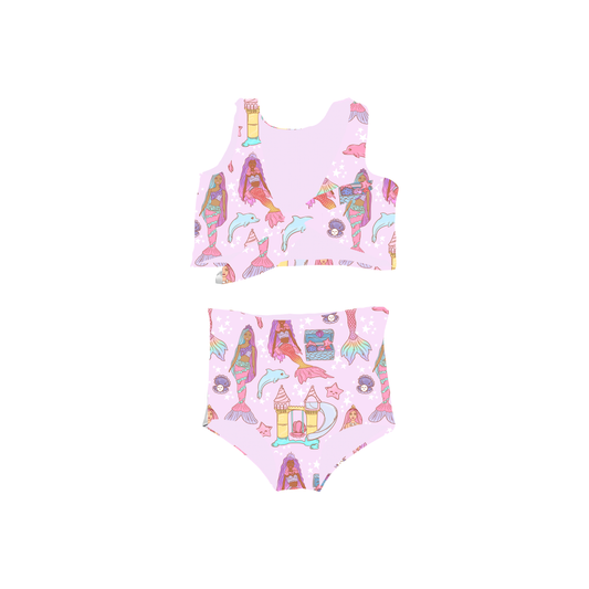 Barbie Mermaids | PRE ORDER | 2 Piece Reversible Swimsuit | 10 Week Turn Around Time.