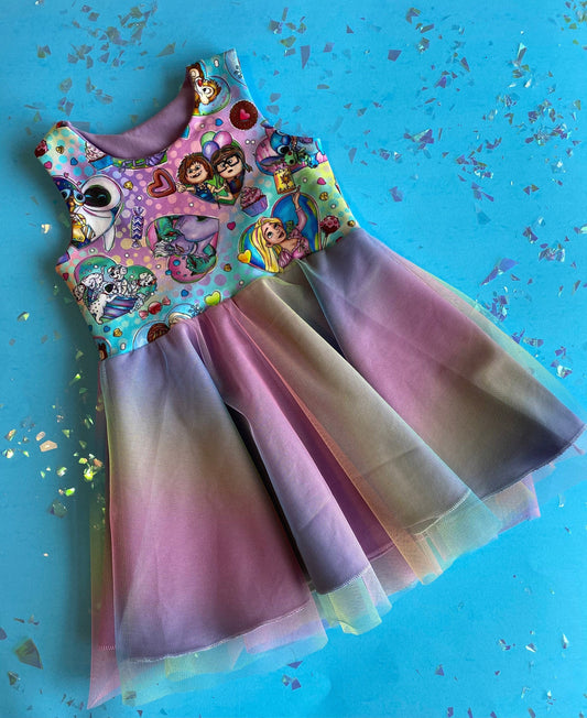 Disney Character Mash Up Dress | thetwirlco