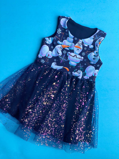 Olaf Dress | the twirl co | MADE TO ORDER | frozen, Anna, elsa, dress, tulle, sparkles, Olaf